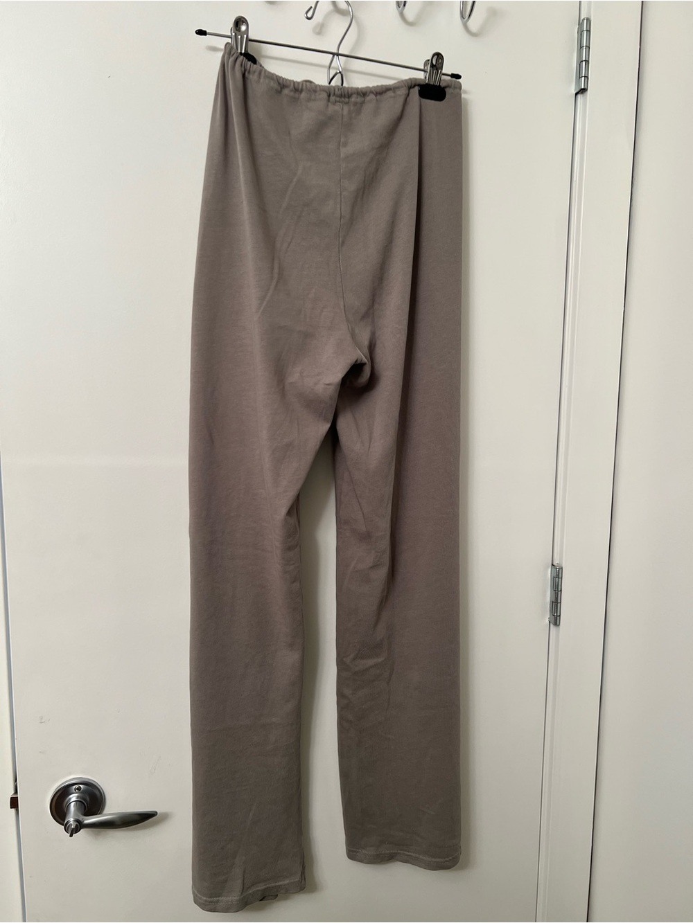 Zara Drawstring Cotton Pants – Taupe, Size Medium - Picture 6 of 6